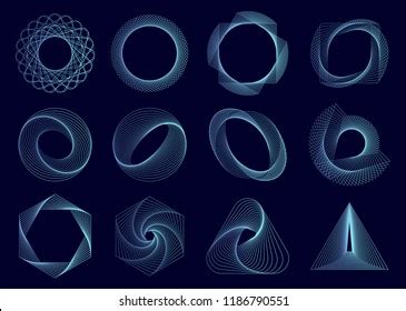 Abstract Geometric Elements Set Vector Stock Vector Royalty Free