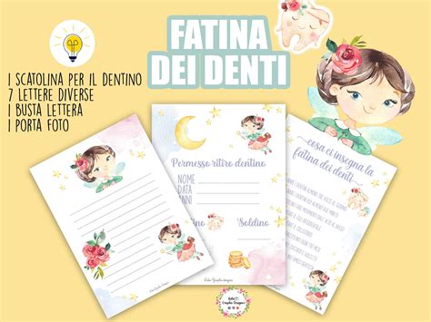 Kit Fatina Dei Denti Lettera Della Fatina Dei Denti Certificato