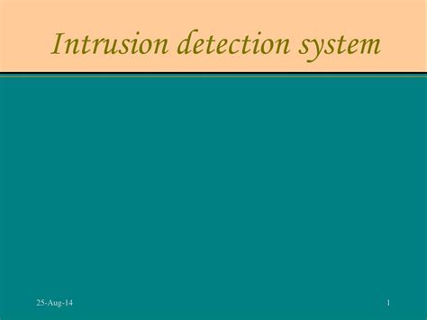 Ppt Intrusion Detection System Powerpoint Presentation Free Download Id3550249