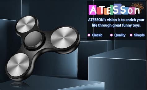 Atesson Fidget Spinner Toy Ultra Durable Stainless Steel