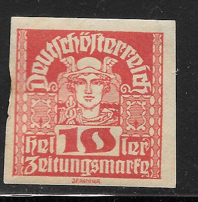 C Austria Newspaper Stamp Mercury Heller Ebay