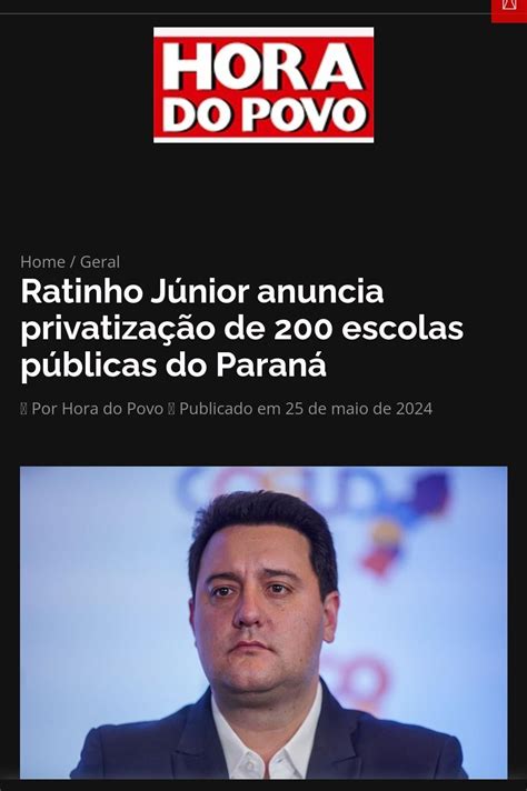 Privatização Das Escolas Públicas No Paraná Rbrasilivre