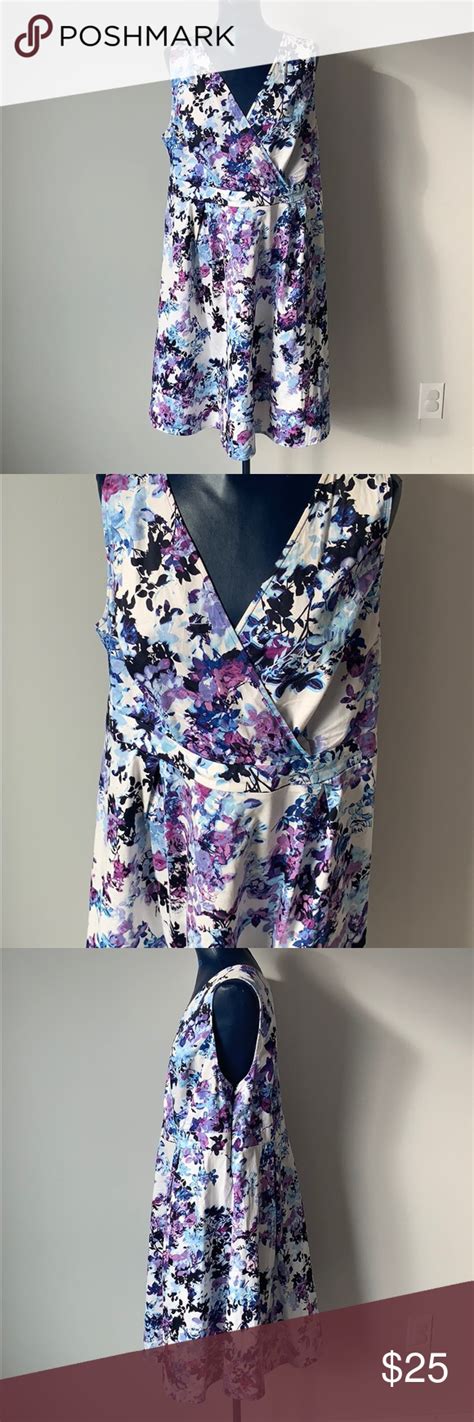 Lane Bryant Floral Fit And Flare Dress Fit And Flare Dress Flare