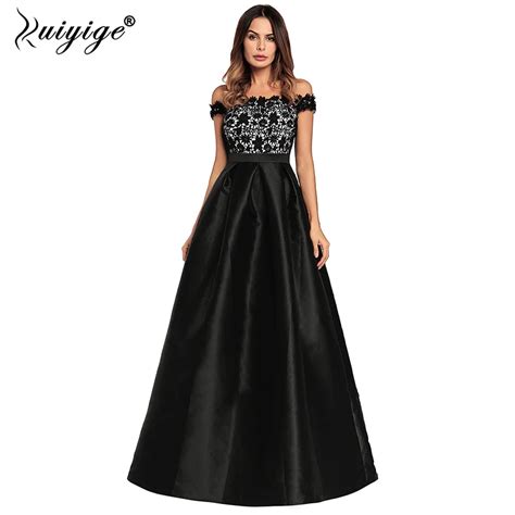 Ruiyige 2018 Women Evening Party Sexy Strapless Lace Patchwork Maxi Dress Backless Zip Elegant