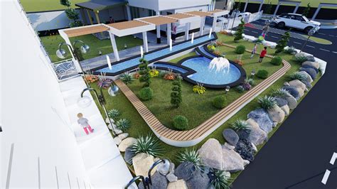 3D Outdoor Garden Model - TurboSquid 2082271