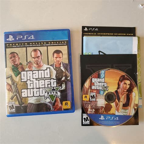 PS4 GTA 5 Grand Theft Auto V Complete With Map And Manual Values - MAVIN