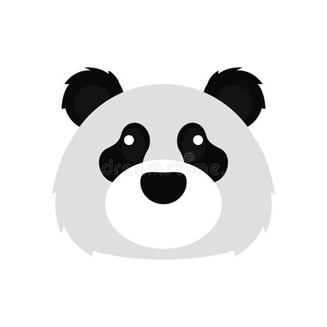 Panda Bear Head Cartoon Stock Vector Illustration Of Head