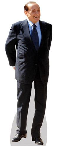 Silvio Berlusconi Life Size Celebrity Vip Cardboard Cutout Standee