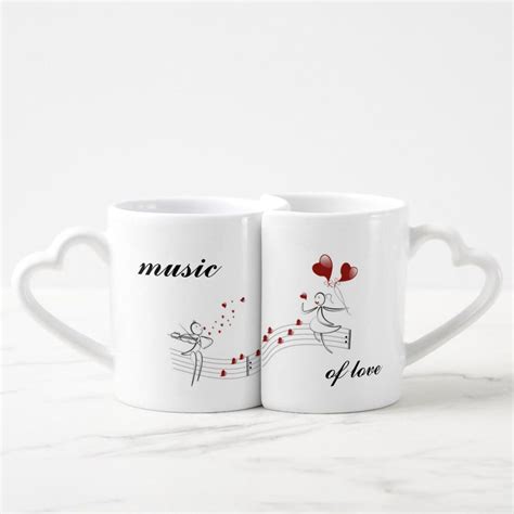 Music Of Love Cute Coffee Mug Set In 2022 Cute Coffee