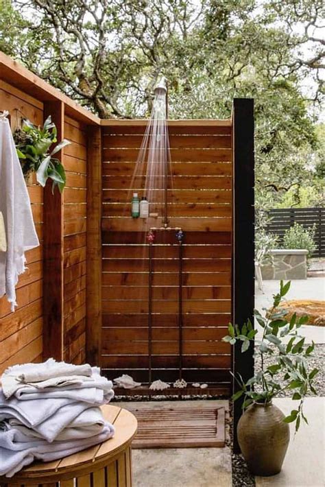 32 Beautiful And Easy Diy Outdoor Shower Ideas A Piece Of Rainbow