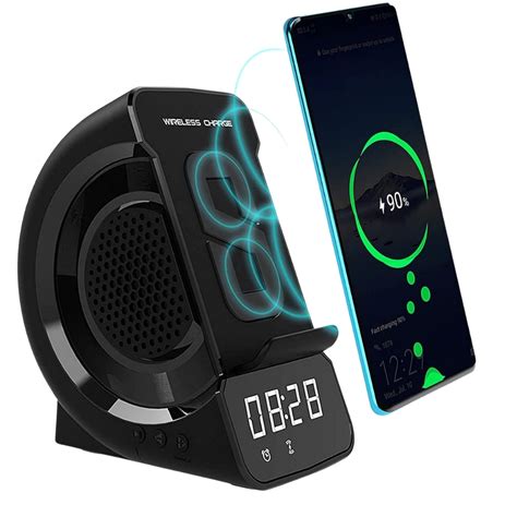 Wireless Charger Clock Speaker Wd