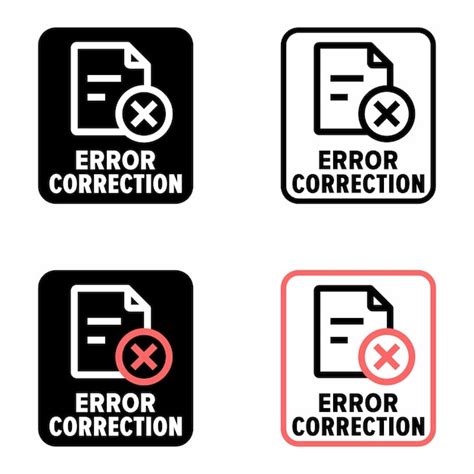 Premium Vector Error Correction Vector Information Sign