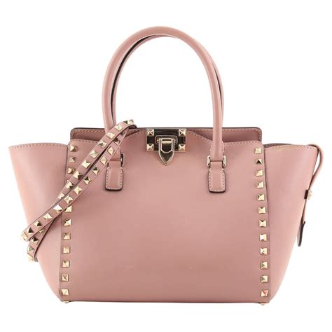 Valentino Rockstud Tote Pebbled Leather Mini For Sale At Stdibs