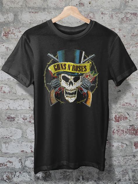 T SHIRT QUALITY CAMISETA GUNS N ROSES CAVEIRA R 55 99 Em Mojo Stamp