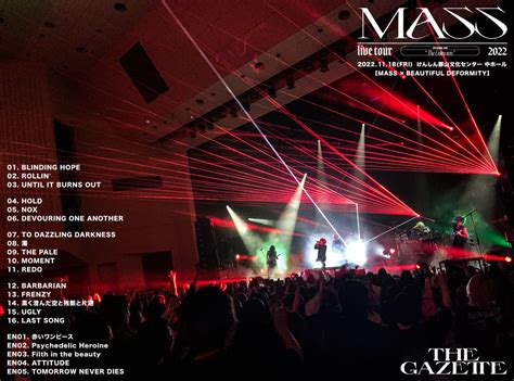 On Twitter Rt Thegazettestaff The Gazette Live Tour Mass