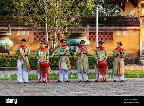 Traditional Music And Festival In Hue In Vietnam Stock Photo Alamy