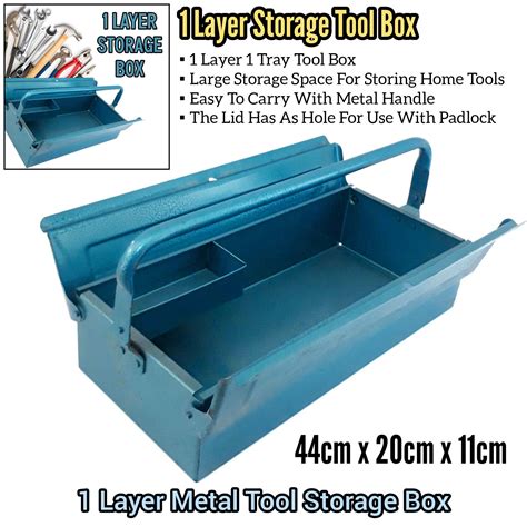 1 LAYER STEEL METAL TOOL STORAGE BOX