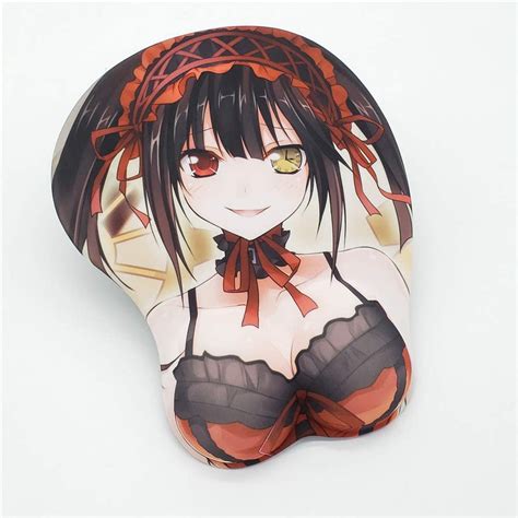 Date A Live Tokisaki Kurumi Anime Mouse Pads With Wrist Rest Gaming 3d Mousepads Tokisaki