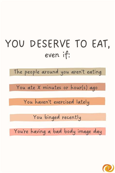 You Deserve To Eat Even If In Body Positive Quotes Recovery