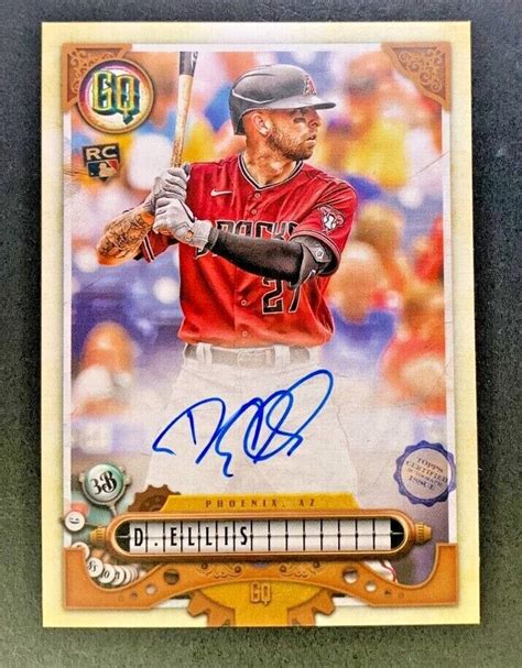 Topps Gypsy Queen Drew Ellis Gqa De Arizona Diamondbacks