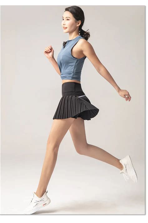 Advanced Oem Summer Sports Fitness Shorts Gym Pleated Skirt Golf Tennis Skirt With Pocket In