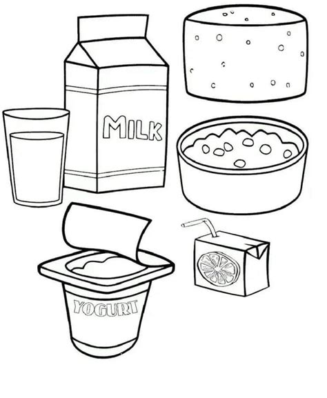 Dibujos De Comida Saludable Para Colorear Para Ni Os Theme Route