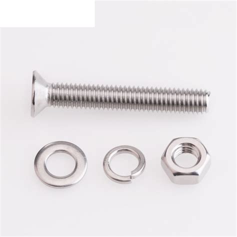 304 Stainless Steel Counterbolt Hexagonal Combination Screw Bolt Nut