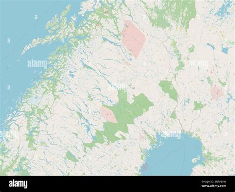 Norrbotten County Of Sweden Open Street Map Stock Photo Alamy