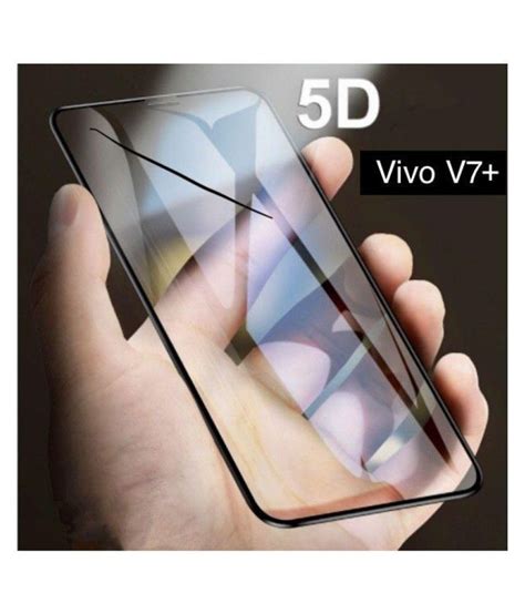 Vivo V7 5D Tempered Screen Guard By GLAZE UV Protection Anti