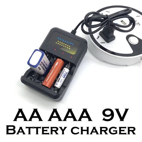 Aesop 4 Slots AC 110V 220V 50Hz Battery Charger For 1 2V AA AAA 9V