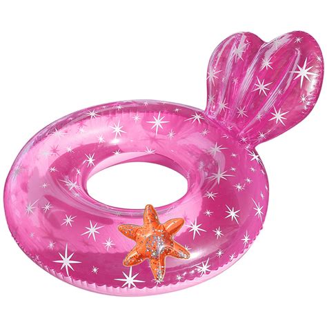 Jyyybf Inflatable Mermaid Pool Floats Large Tail Floating Swimming Rings Floatie Toys For Adults