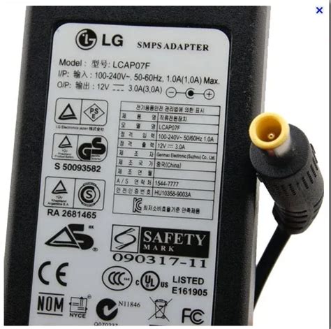 Original Lcap F Fsp Dgaa Ac Adapter For Lg E T E T Lcd