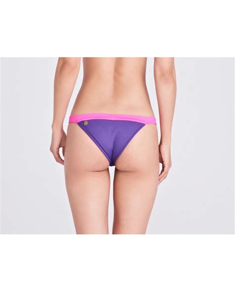 Purple Pink Fixed Brazilian Bikini Bottom Bottom Elegancia Roxo Brand Triya
