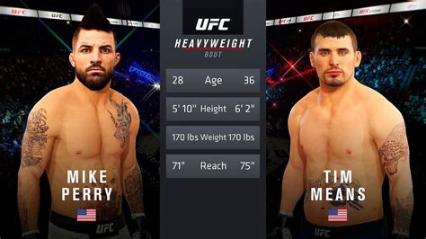 Ufc 255 Mike Perry Vs Tim Means Ufc 4 Preview [1080p 60 Fps] Youtube