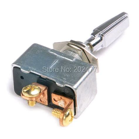 Heavy Duty Toggle Switch 2 Pin 50A 12VDC ON OFF SPST With Chrome Plated