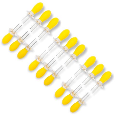 Handy Housewares 6 Piece Jumbo Nesting Corn Holders Corn Cob Skewers