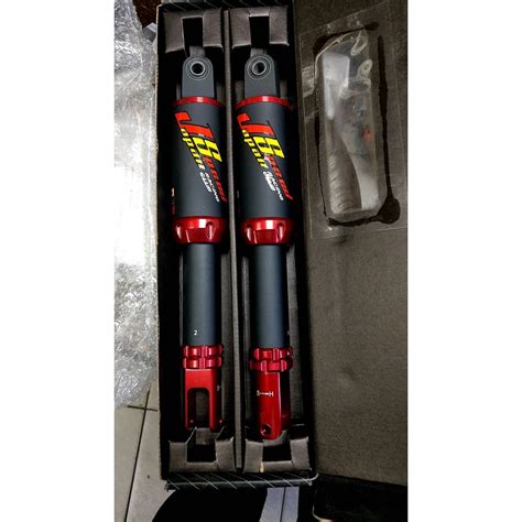 JS R11 鋁合金包覆式後叉 後避震器 勁戰/GTR/G5 330mm 黑/紅 Japan speed | 蝦皮購物