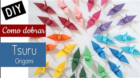 Como Dobrar Um Tsuru De Origami Passo A Passo YouTube