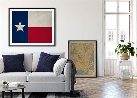 Texas Flag Art Texas Flag Print Flag Poster State Flag - Etsy