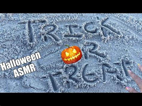 Halloween Asmr At The Beach Sand Tracing Trigger Words Mouth Sounds