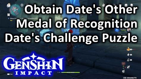 Obtain Date S Other Medal Of Recognition Genshin Impact Youtube