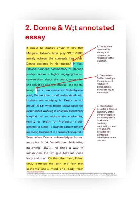 Free Donne And Wt Annotated Essay Downloadable