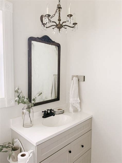 Chandelier In Small Bathroom Decoomo