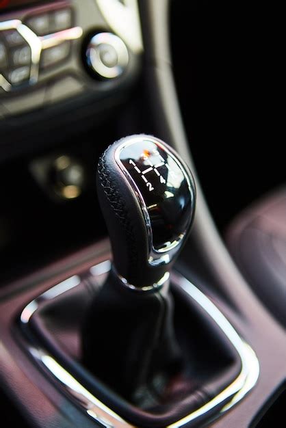 Premium Photo | Manual gearbox in the car