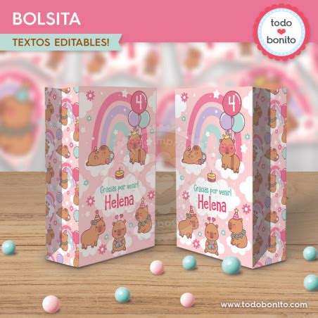 Kits imprimibles de Capibaras, Carpinchos o Capybaras para fiestas