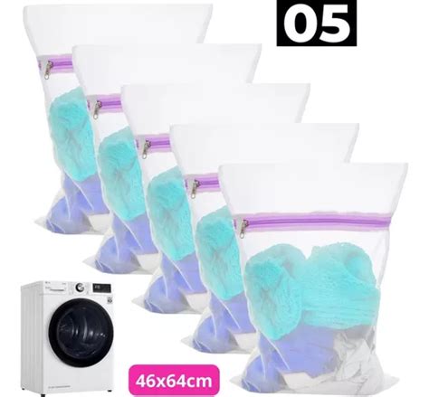 Kit Saquinhos De Lavar Roupas Delicadas Lingerie X Cm Parcelamento Sem Juros