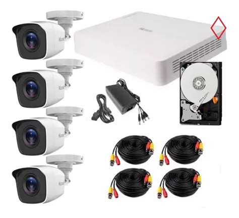 Kit Videovigilancia 4 Camaras Bullet Dvr Alta Definicion 3tb