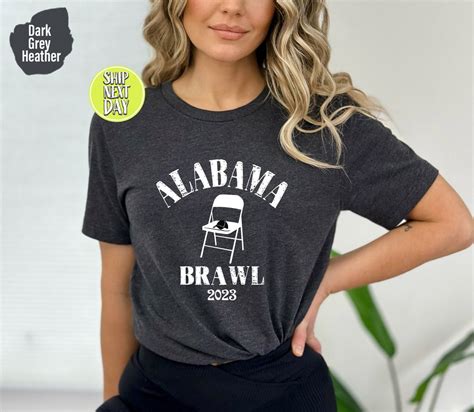 Alabama Brawl T Shirt Folding Chair Fight Riverboat Brawl A Mass