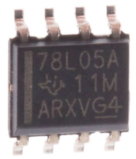 UA78L05ACD Régulateur de tension linéaire 5 V 100mA 8 broches SOIC