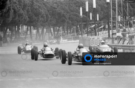 Adam Wylie Lotus 27 Ford Leads Melvyn Long Jim Russell Racing School